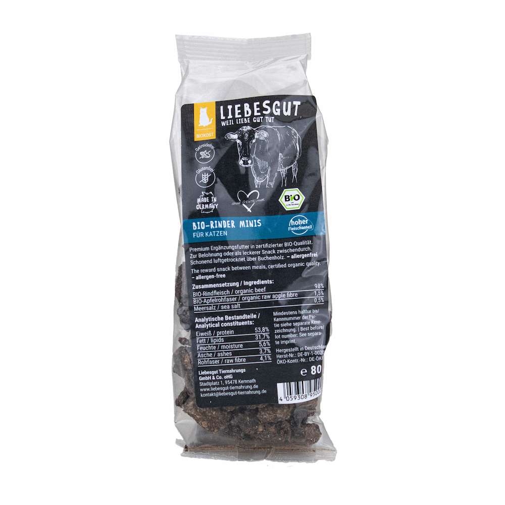 rf-minis-katze-rind Bio Rinder Minis Katzenleckerli