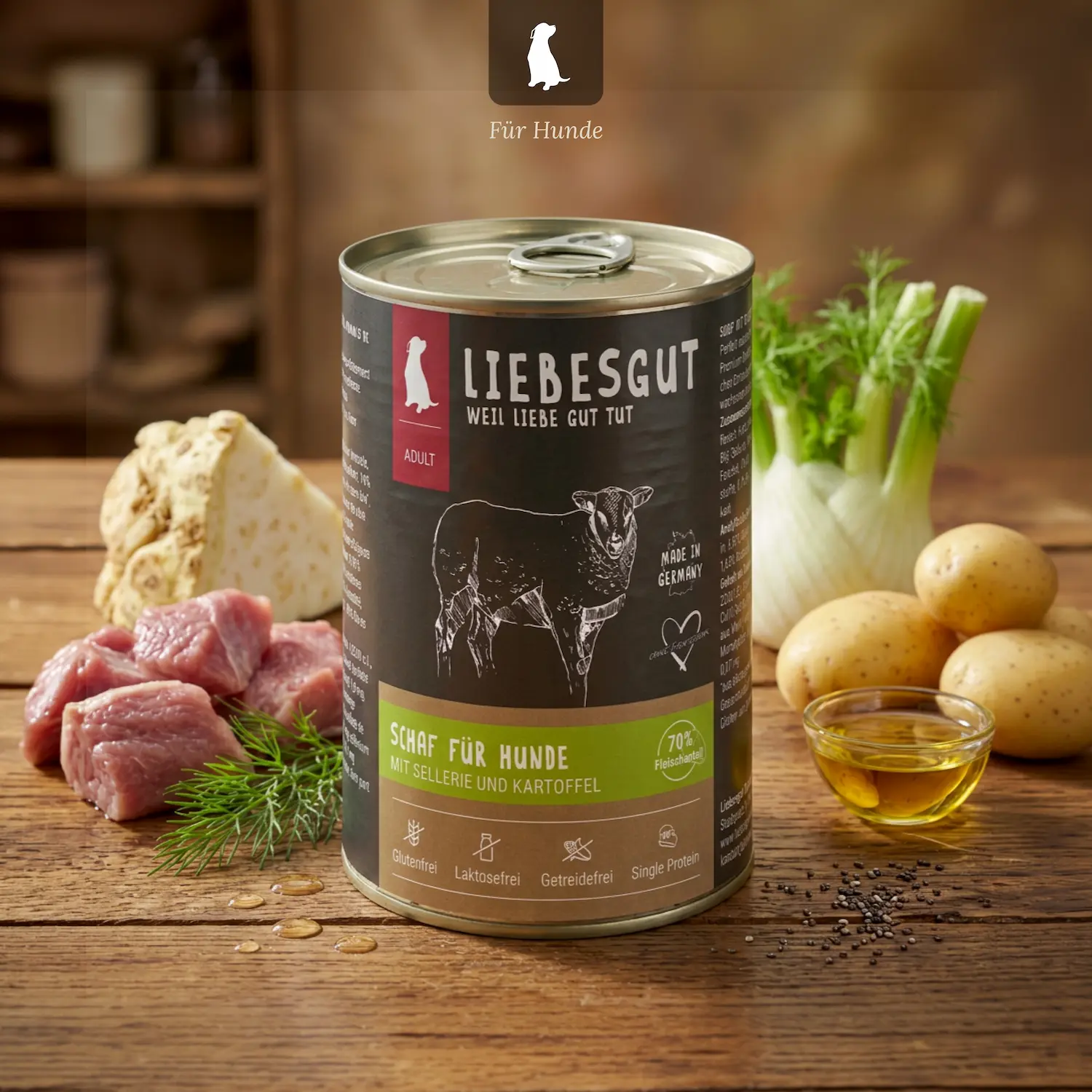 Schaf mit Sellerie und Kartoffel (6x400g)