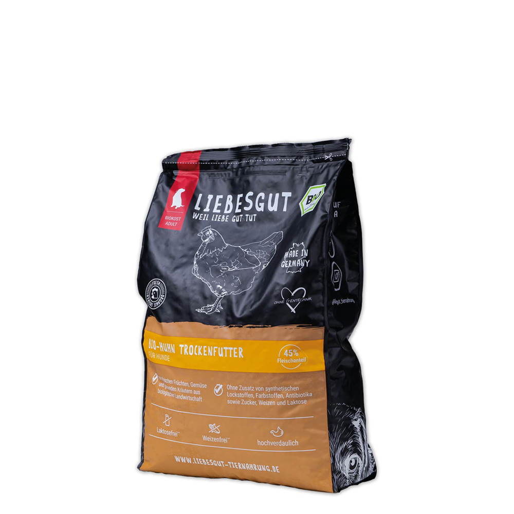 Hunde Trockenfutter Bio-Huhn 1,5 kg