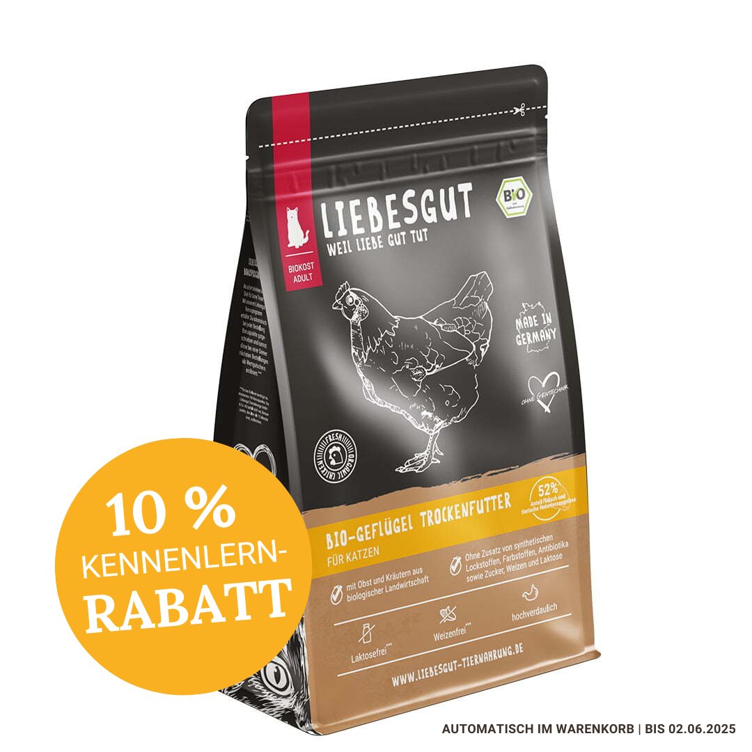 Bio-Geflügel Katzentrockenfutter 1,5 kg