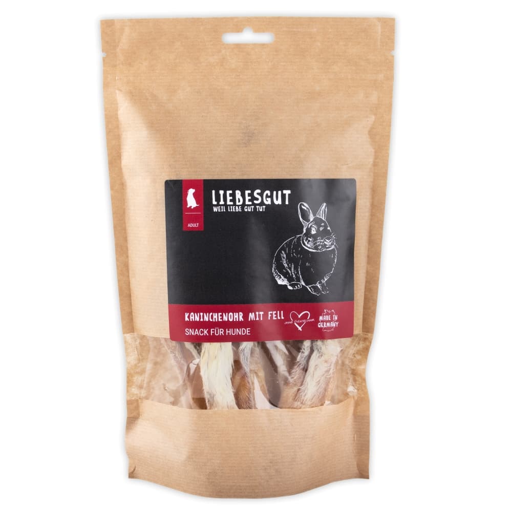 67045013_Trockenkau_LG_Hund_Adult_Kaninchen-Ohr-mit-Fell_V2024-02_VORNE-ret Kaninchen Ohr mit Fell
