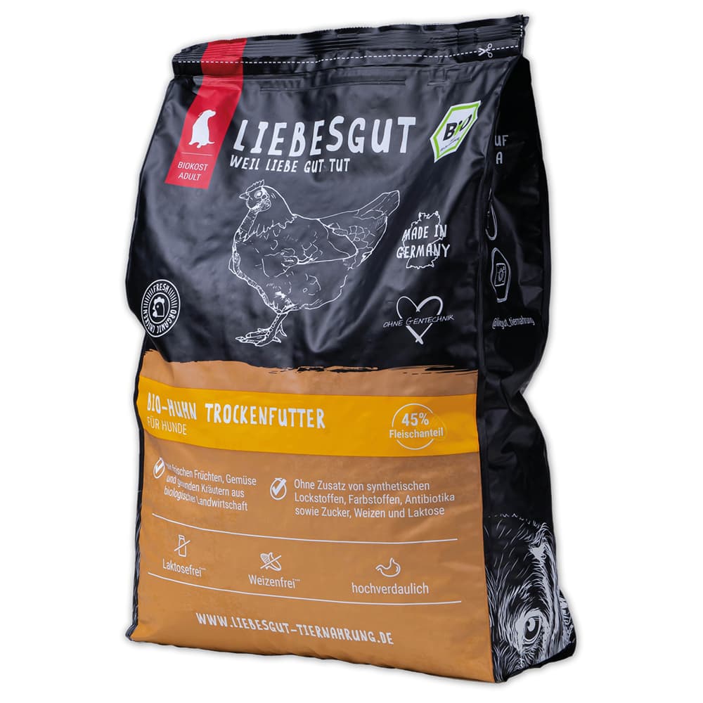 Hunde Trockenfutter Bio-Huhn 5kg