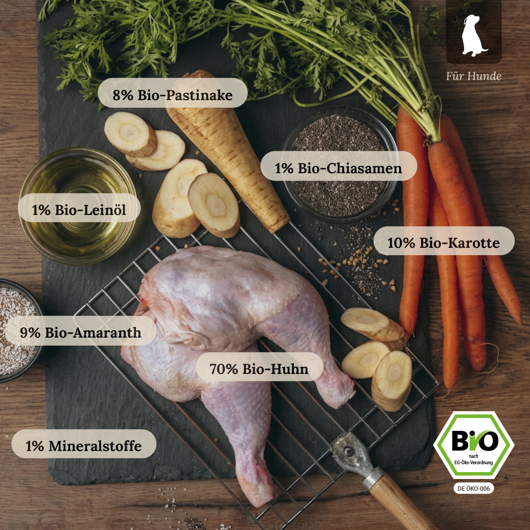 Bio-Huhn mit Bio-Wurzelgemüse (6x400g)