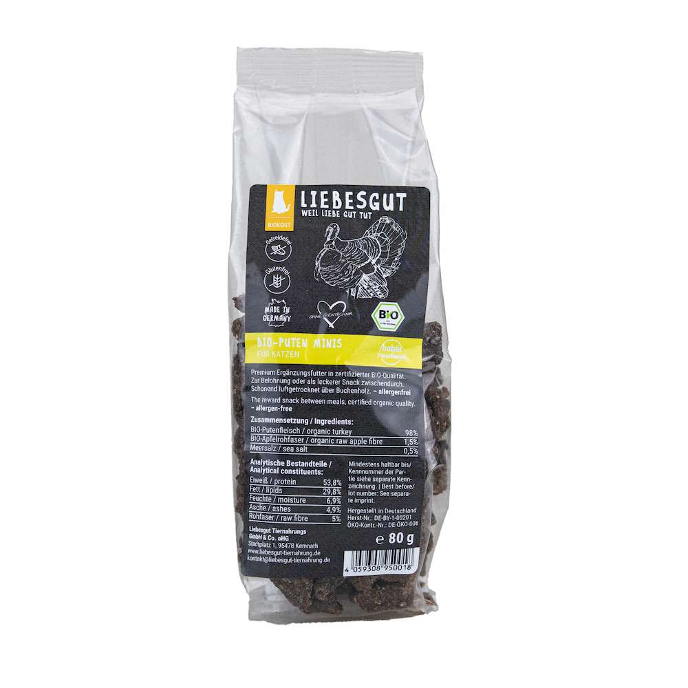 rf-minis-katze-pute Bio Puten Minis Katzenleckerli