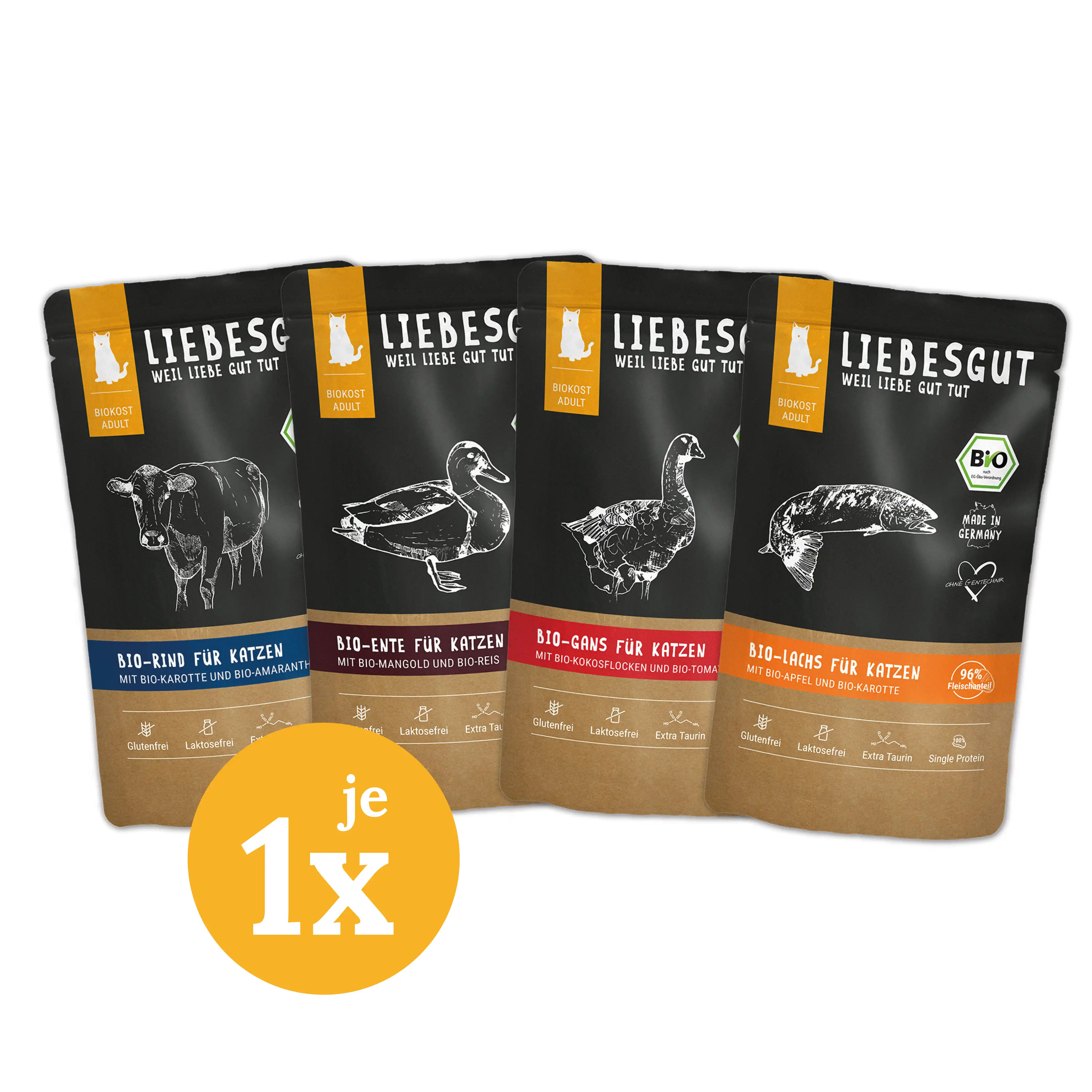 Probierpaket Katze Adult 4 x 100 g