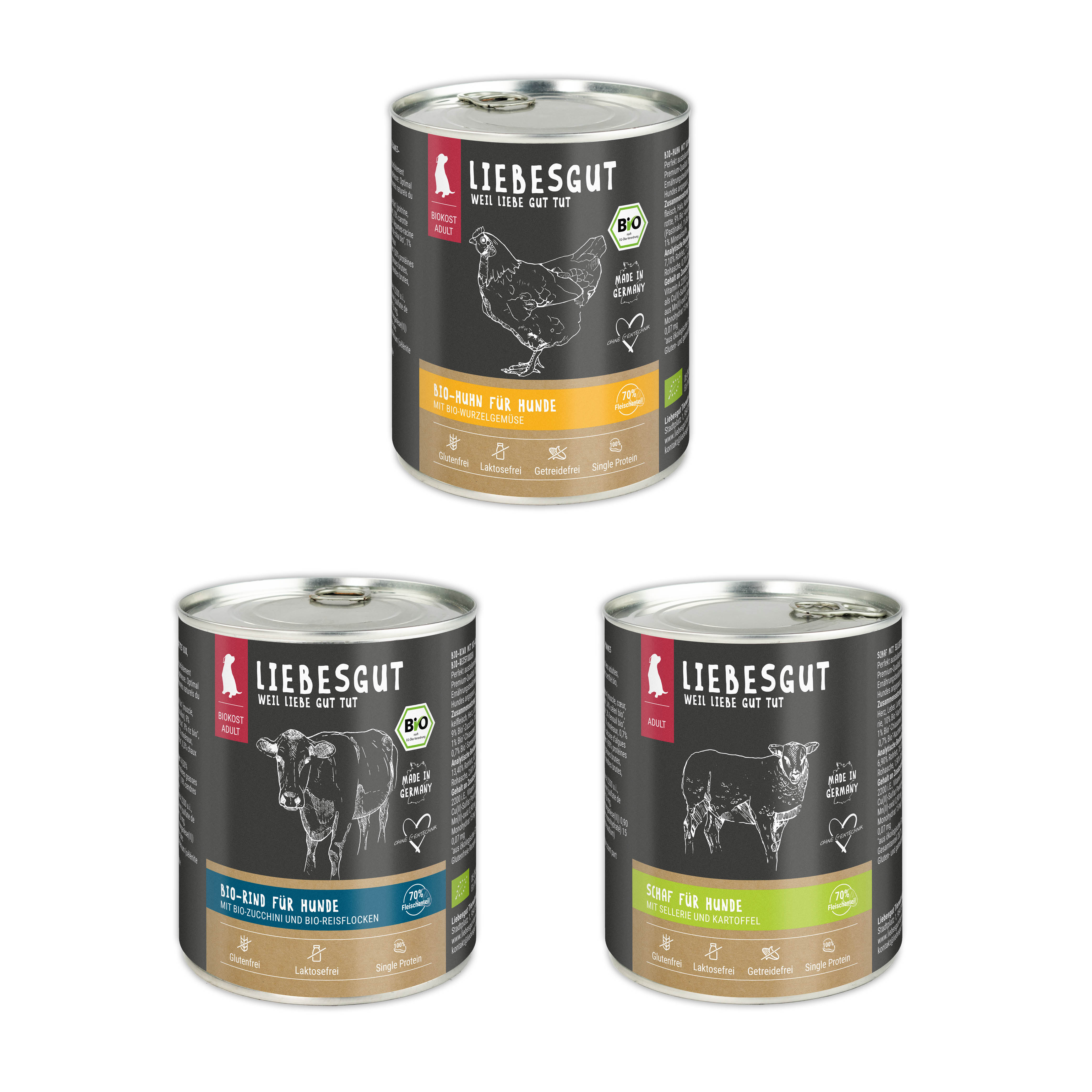 Probierpaket Hund Adult 6 x 800 g 