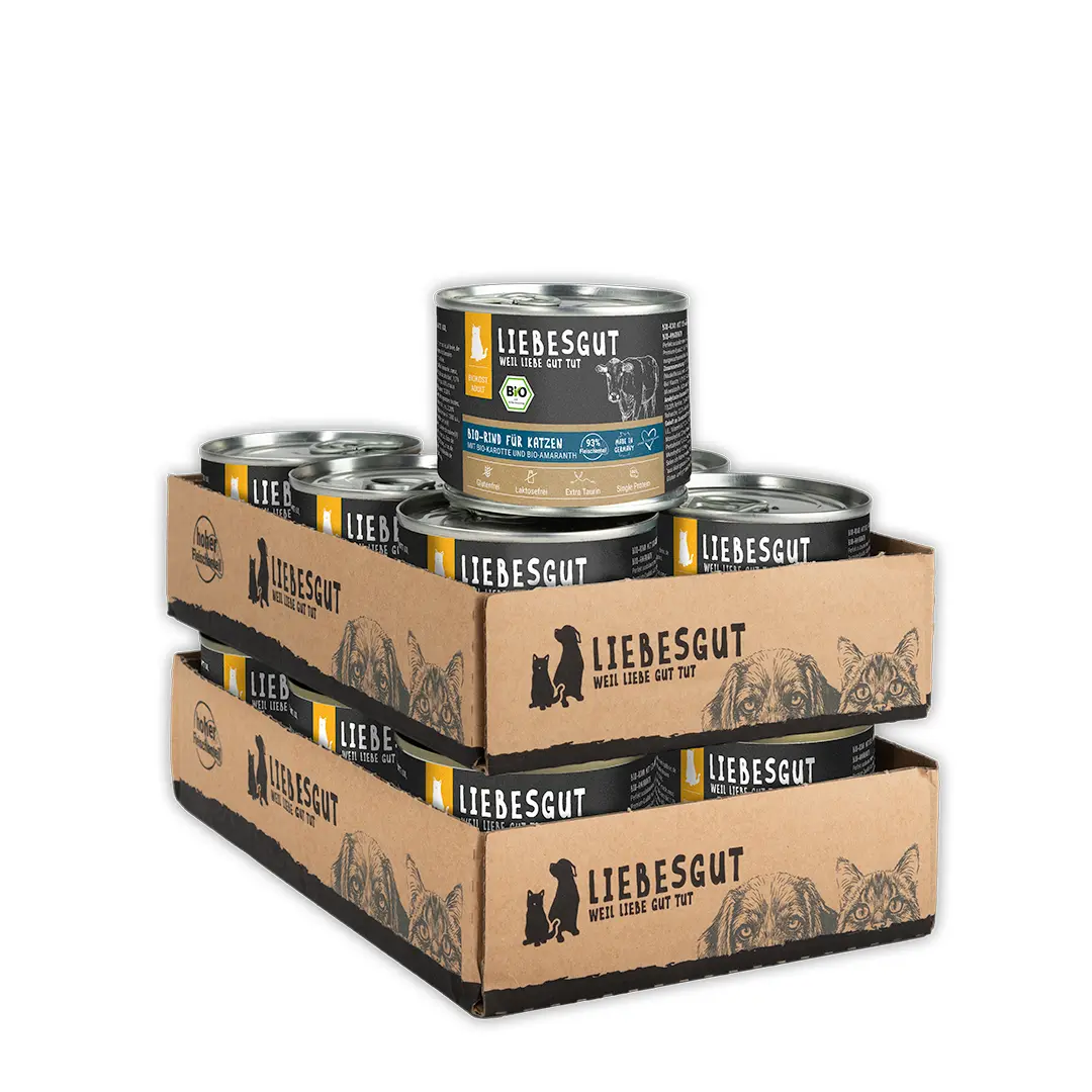 Bio-Rind mit Bio-Karotte und Bio-Amaranth
