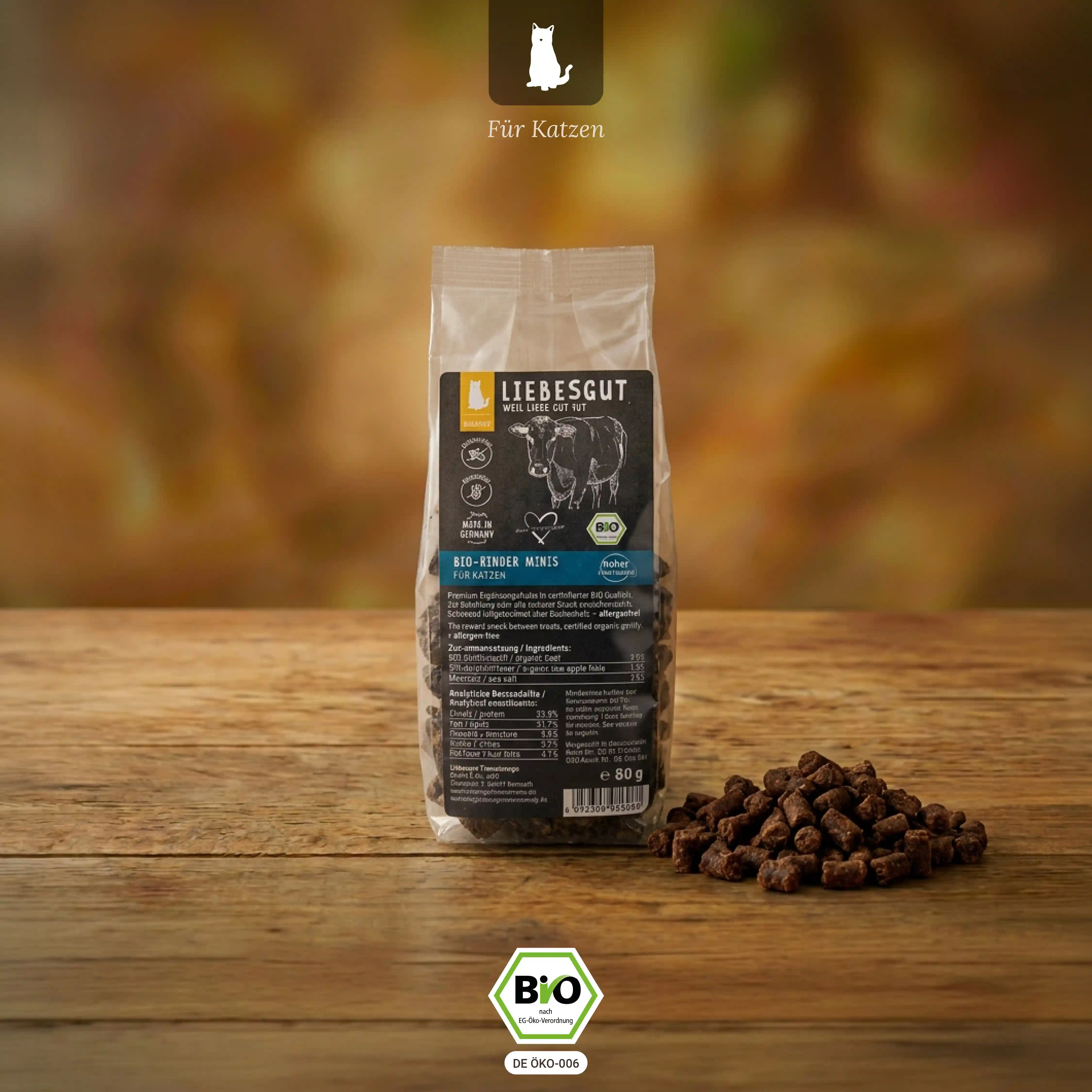 Bio Rinder Minis Katzenleckerli