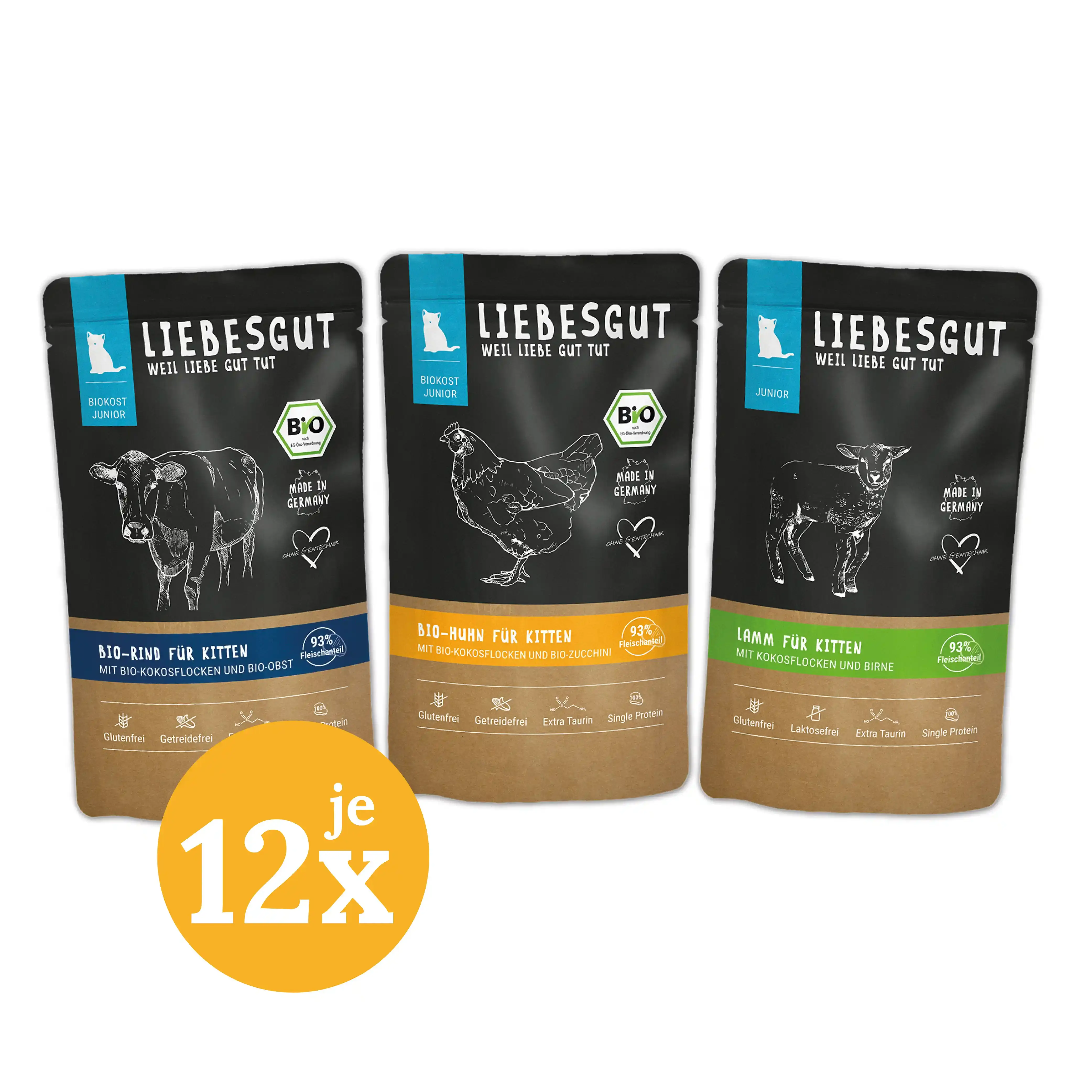 Friss-dich-satt Paket Katze Junior 100 g