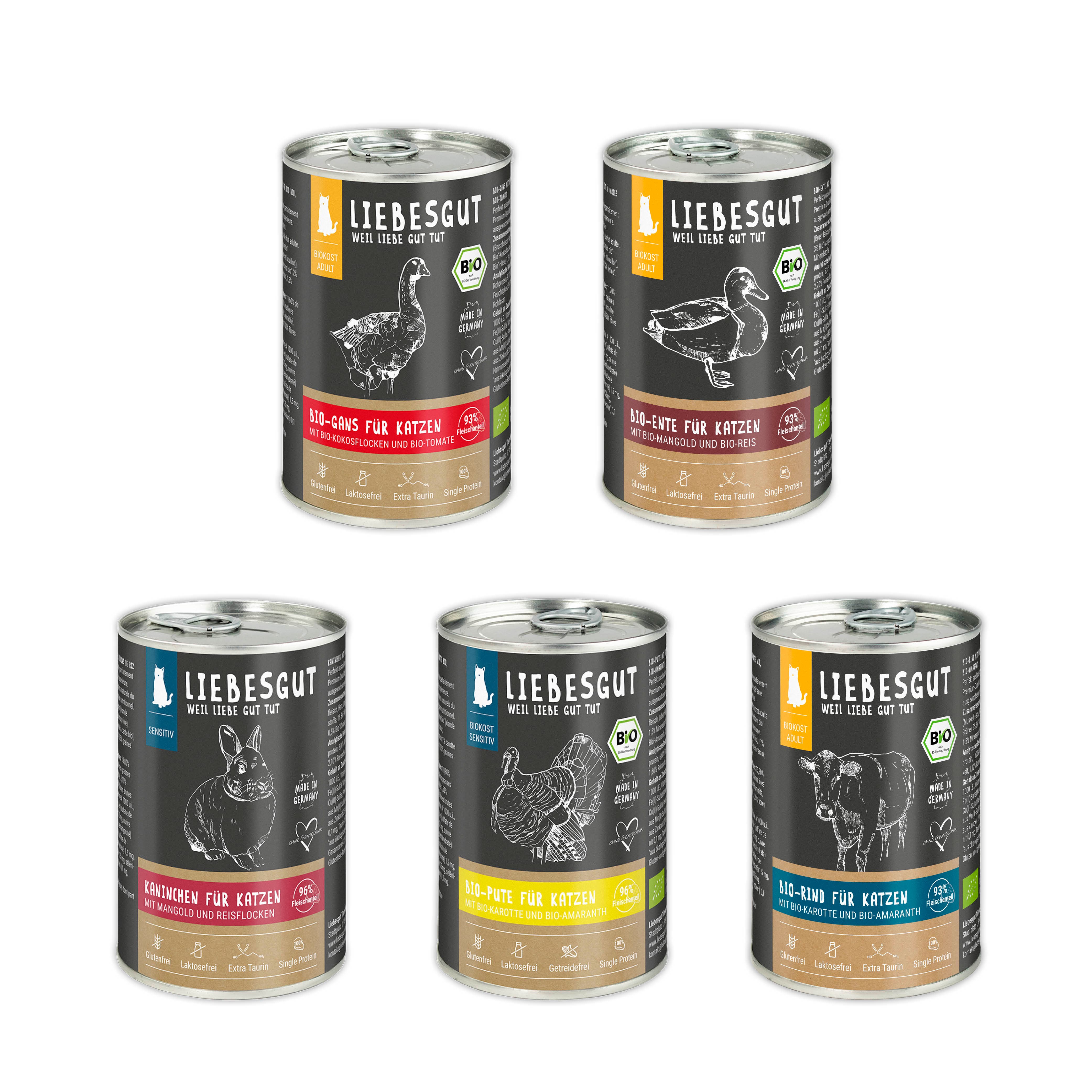 Katzenfutter Bio Probierpaket