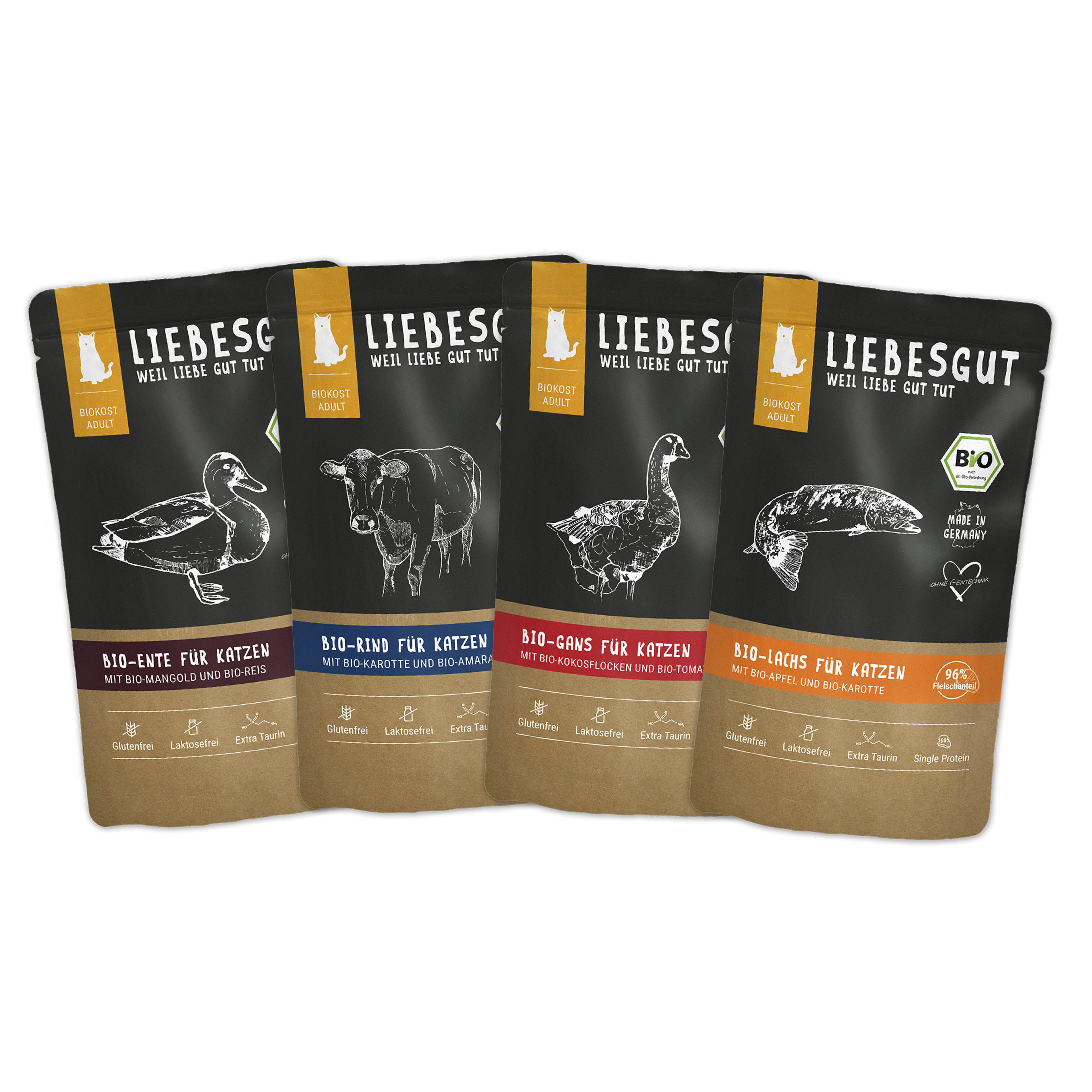 Friss-dich-satt Paket Katze Adult 48 x 100 g