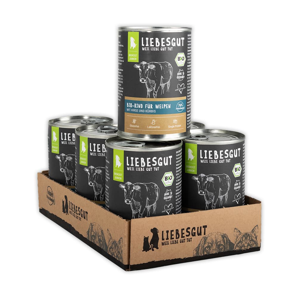 Bio-Rind mit Bio-Kürbis und Bio-Hirse
