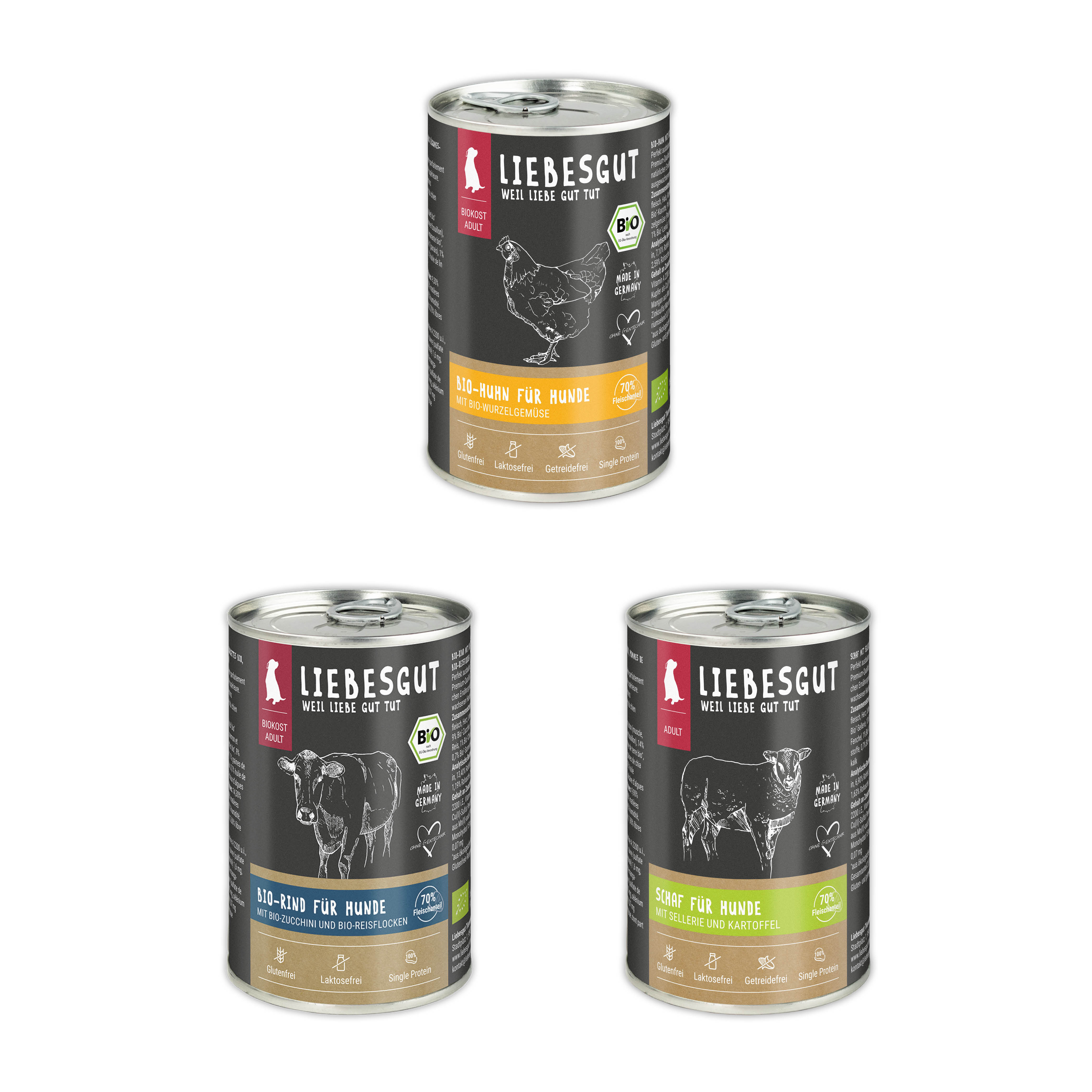 Probierpaket Hund Adult 6 x 400 g 