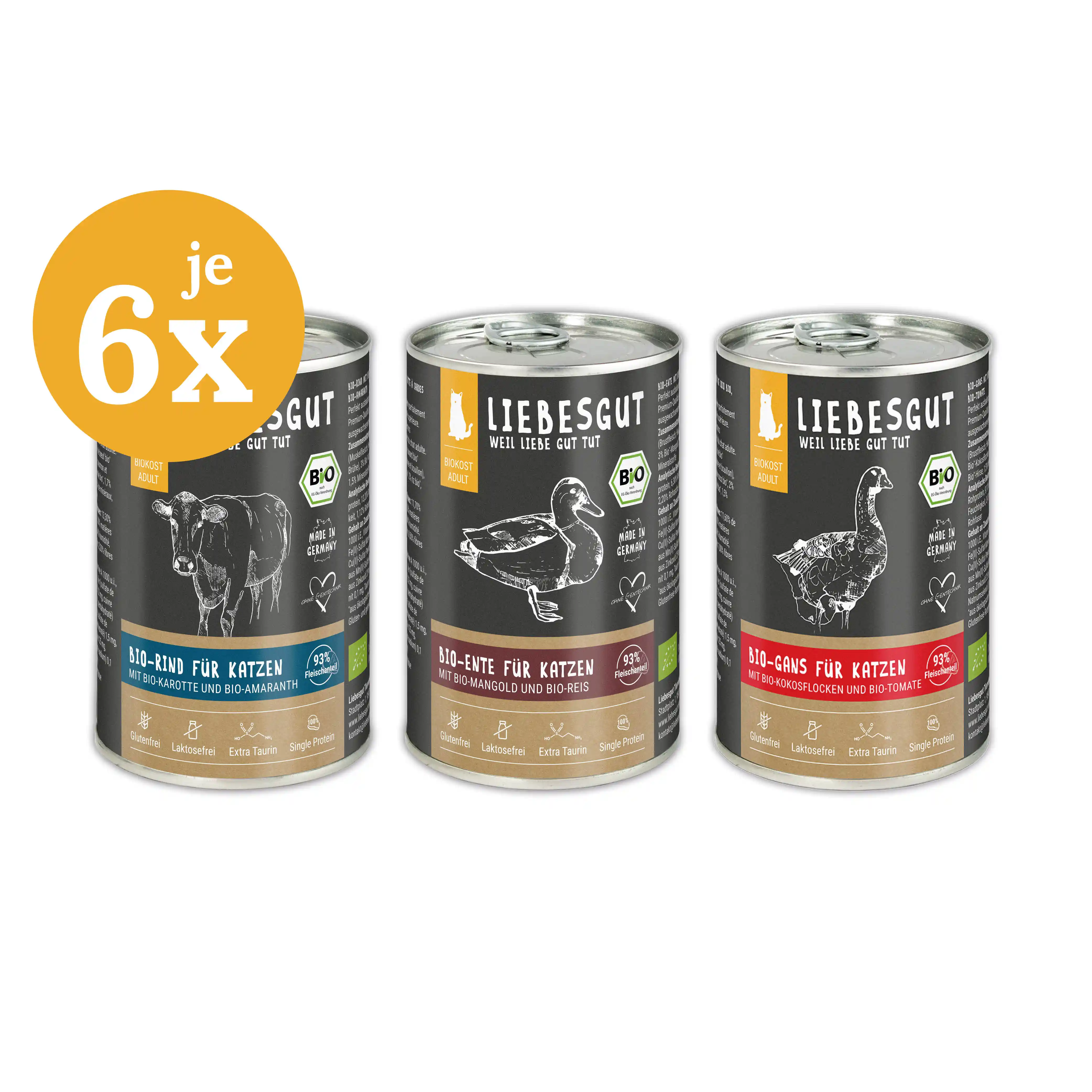 Friss-dich-satt Paket Katze Adult 18 x 400 g Friss-dich-satt Paket Katze Adult 18 x 400 g