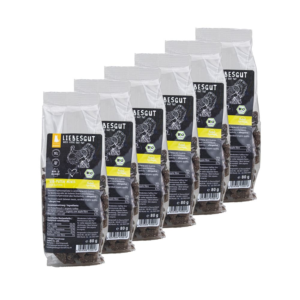 Bio Puten Minis Katzenleckerli