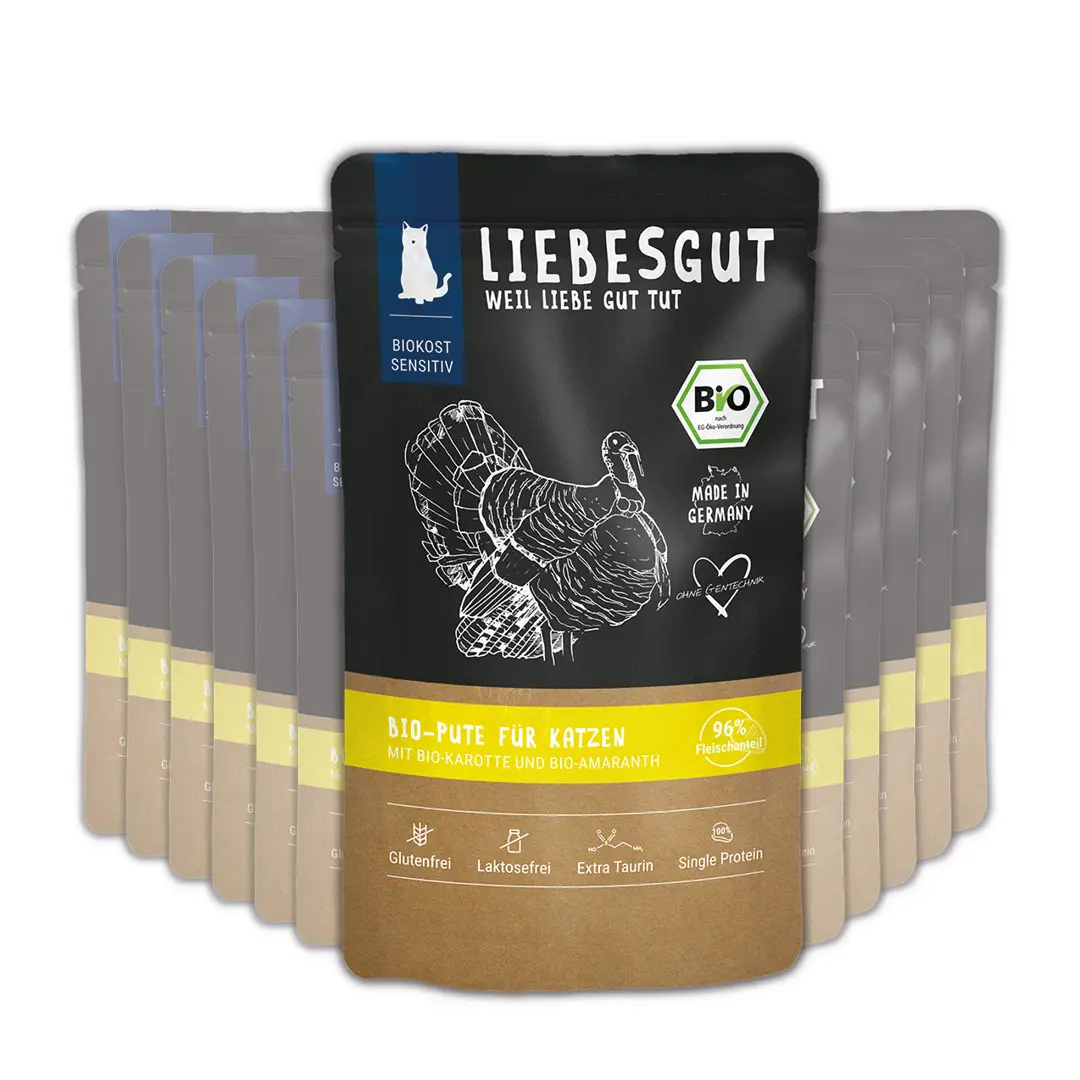 Bio-Pute mit Bio-Karotte und Bio-Amaranth