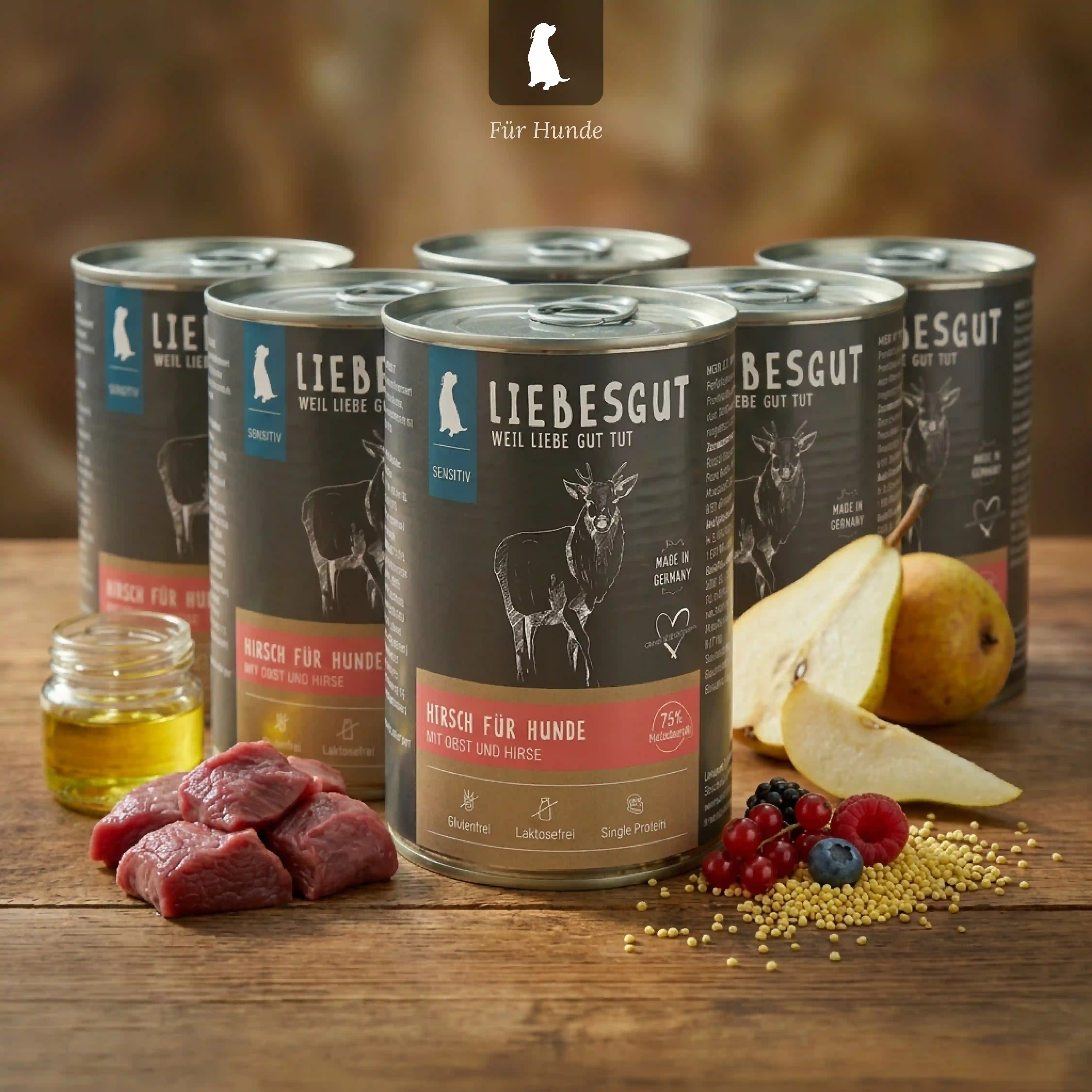 Hirsch mit Obst und Hirse (6x400g)