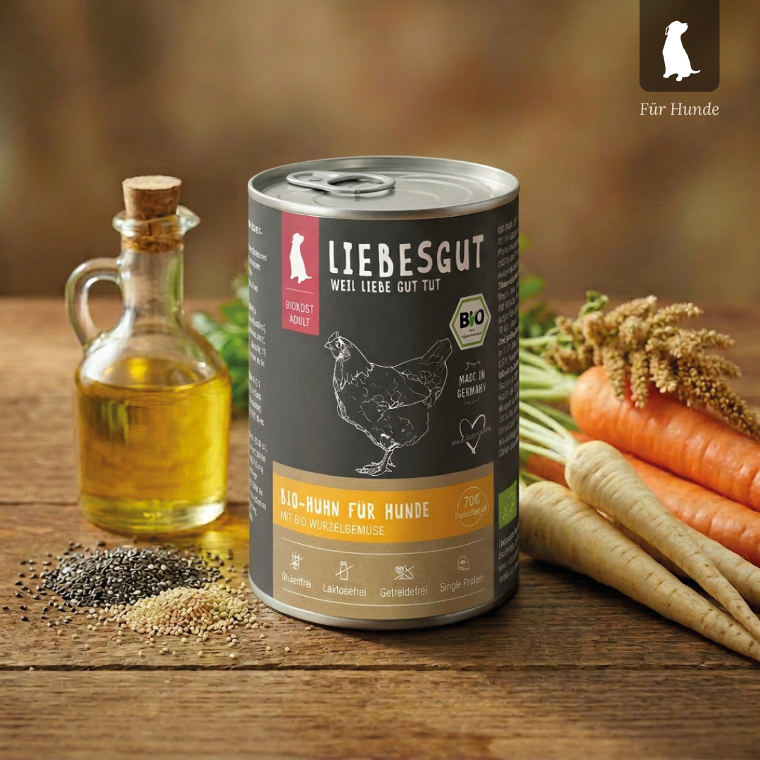 Bio-Huhn mit Bio-Wurzelgemüse (6x400g)