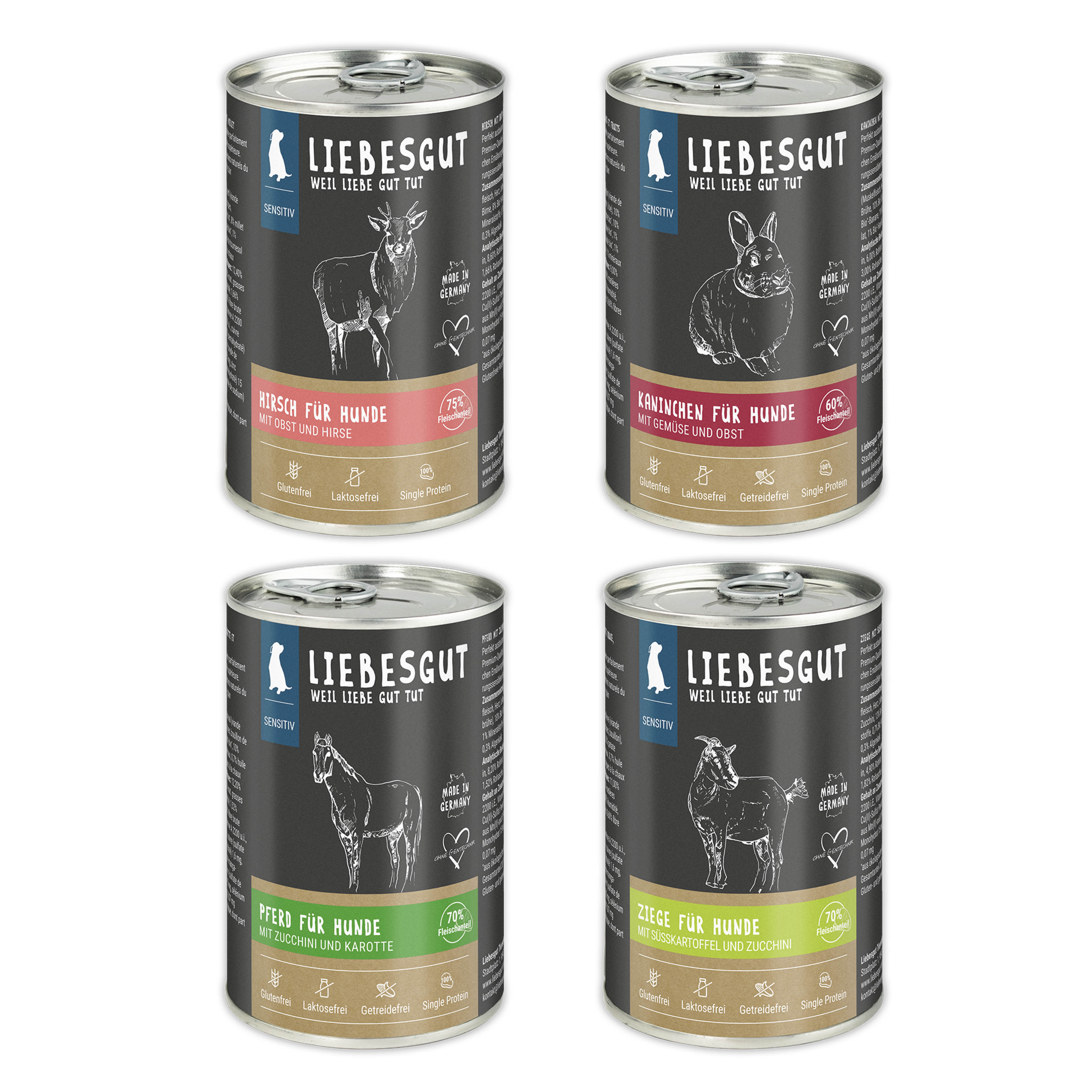 Friss-dich-satt Paket Hund Sensitiv 24 x 400 g